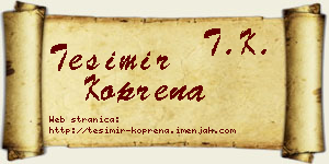 Tešimir Koprena vizit kartica